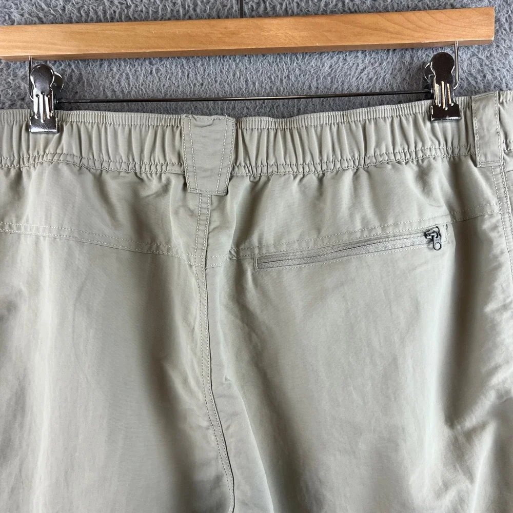The North Face Mens Convertible Hiking Pants Tan Khaki Zip Off Cargo XL